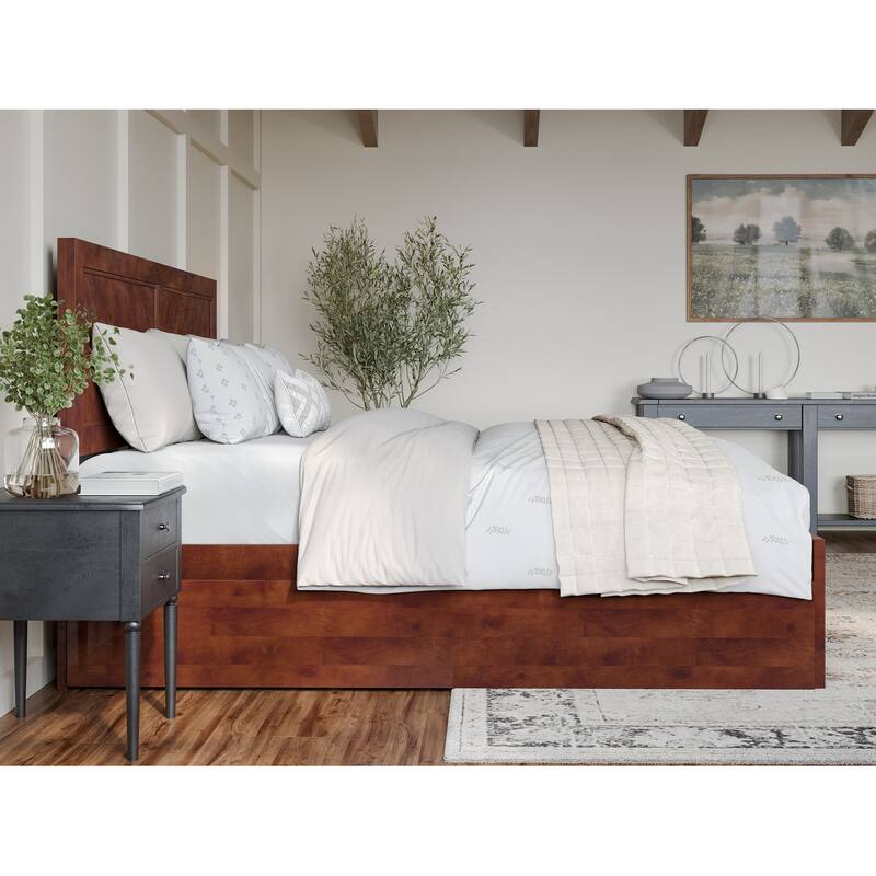 AFI, Canyon Platform Bed with Matching Footboard & Trundle