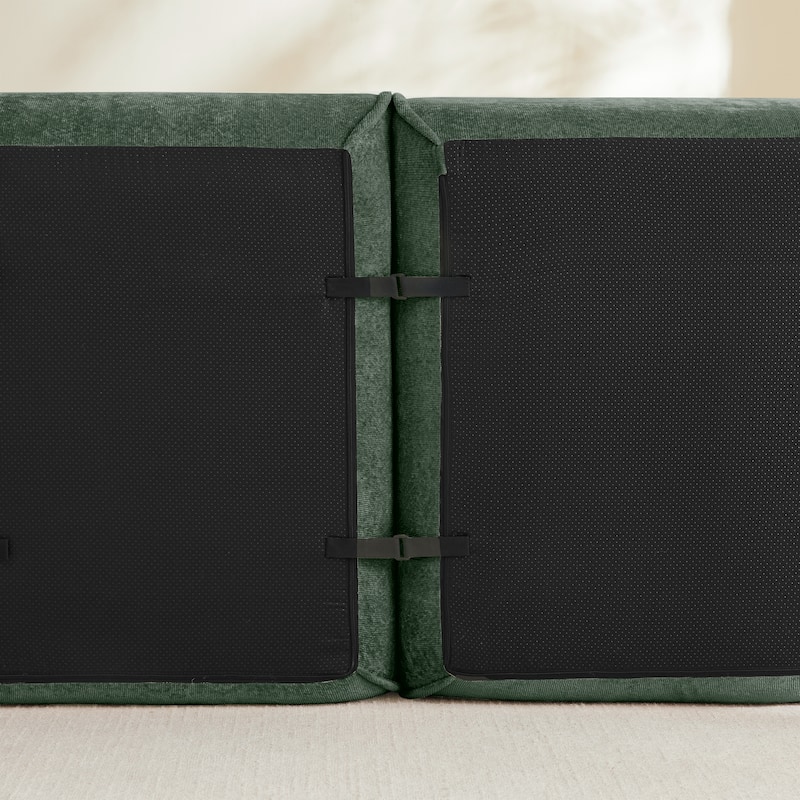 GDFStudio - Modular 4-Seater 138.58" Boneless Velvet Sofa