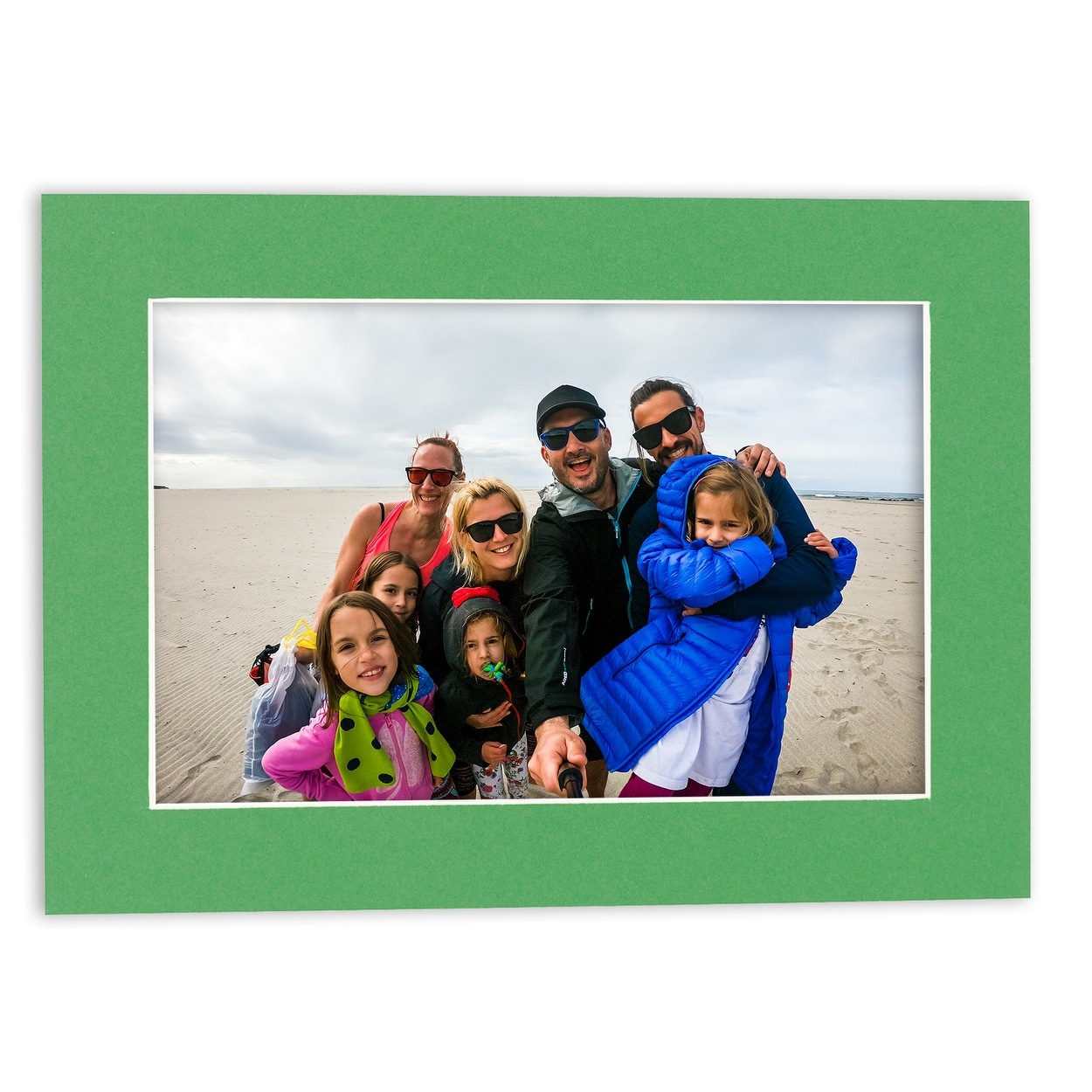5x7 Mat for 8x10 Frame - Precut Mat Board Acid-Free Bright Green 5x7 Photo Matte Made to Fit A 8x10 Picture Frame
