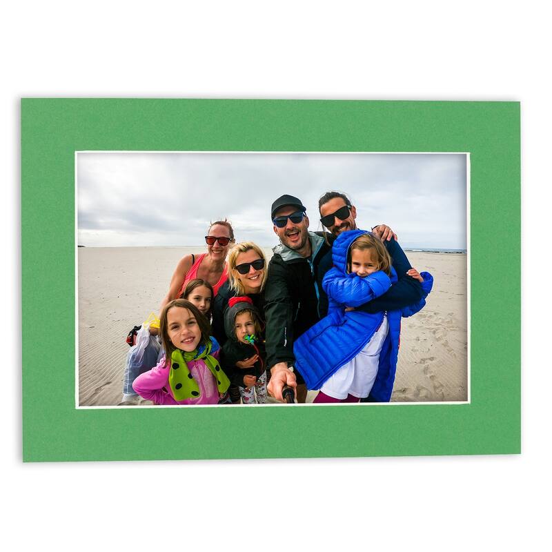 8x10 Mat for 11x14 Frame - Precut Mat Board Acid-Free Bright Green 8x10 Photo Matte For a 11x14 Picture Frame