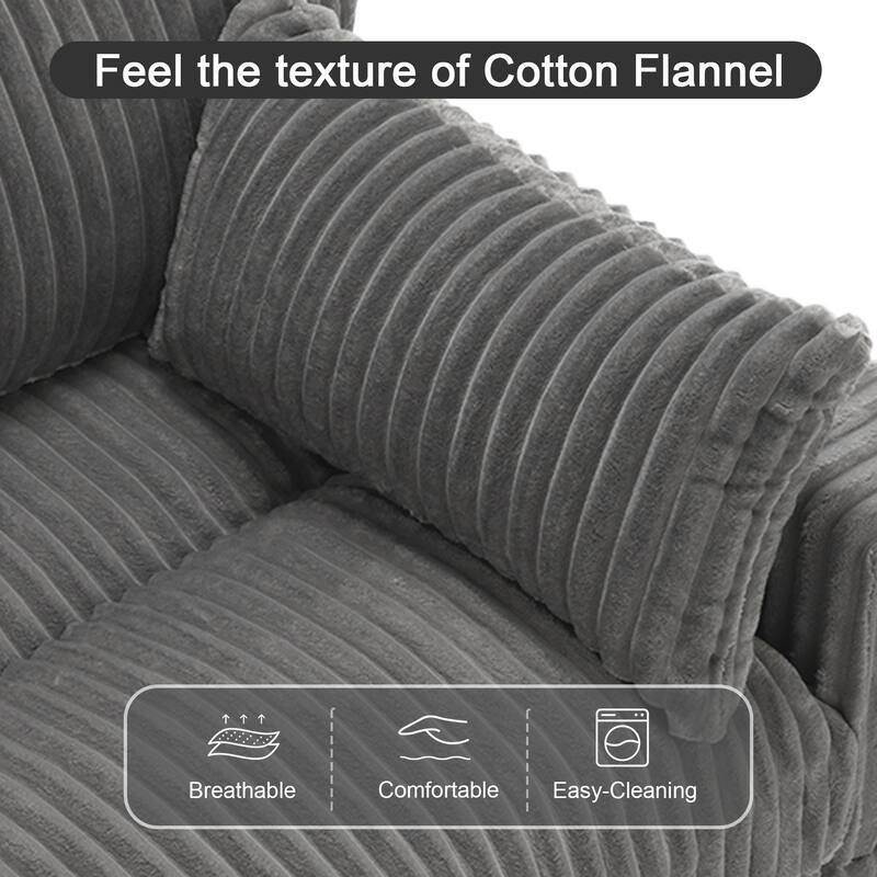 Plush Faux Fur Accent Sofa Chair