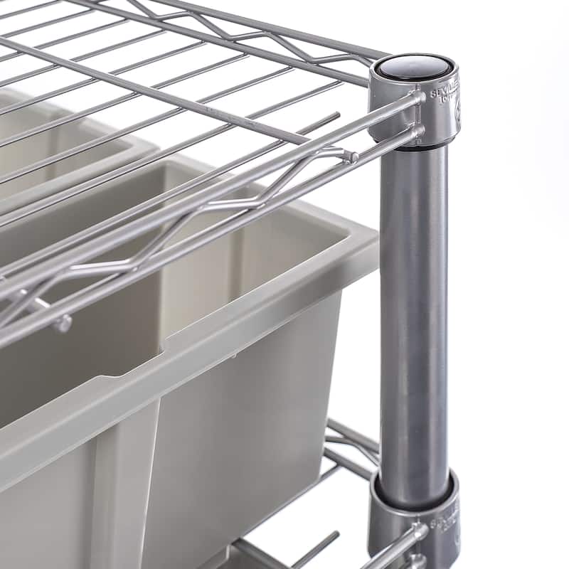 Seville Classics Platinum Commercial 7-Tier NSF 22-Bin Rack Storage System