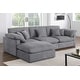preview thumbnail 19 of 40, 6 - Piece Chenille Sectional