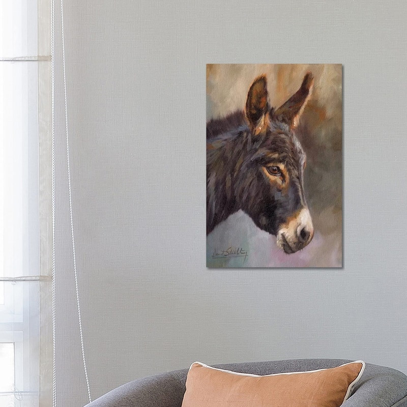 iCanvas "Donkey" by David Stribbling Canvas Print - 26x18x1.5