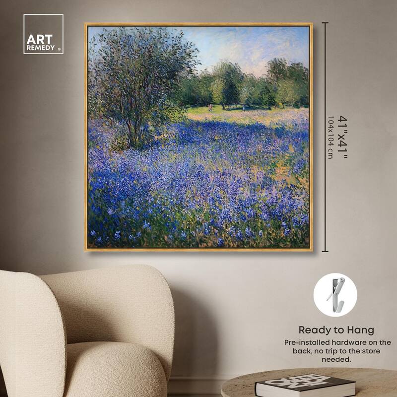 Bluebonnet Meadow I Canvas by Art Remedy