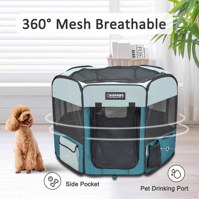 Jespet Soft-Sided Folding Dog & Cat Playpen