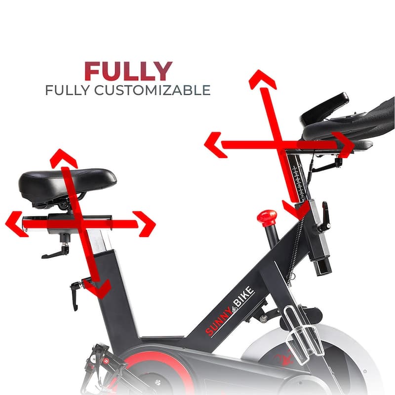 Sunny Health Fitness Premium Indoor Cycle Bike w/ SunnyFit® App