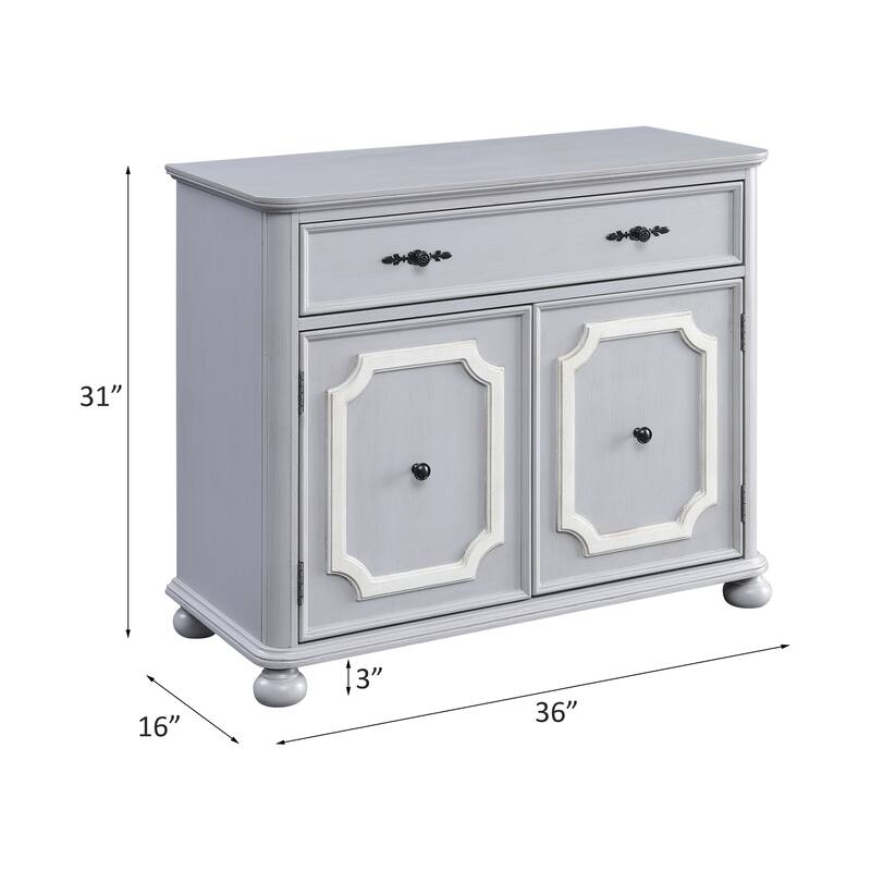 Versatile Double-Door Cabinet with Storage Drawer for Organized Living