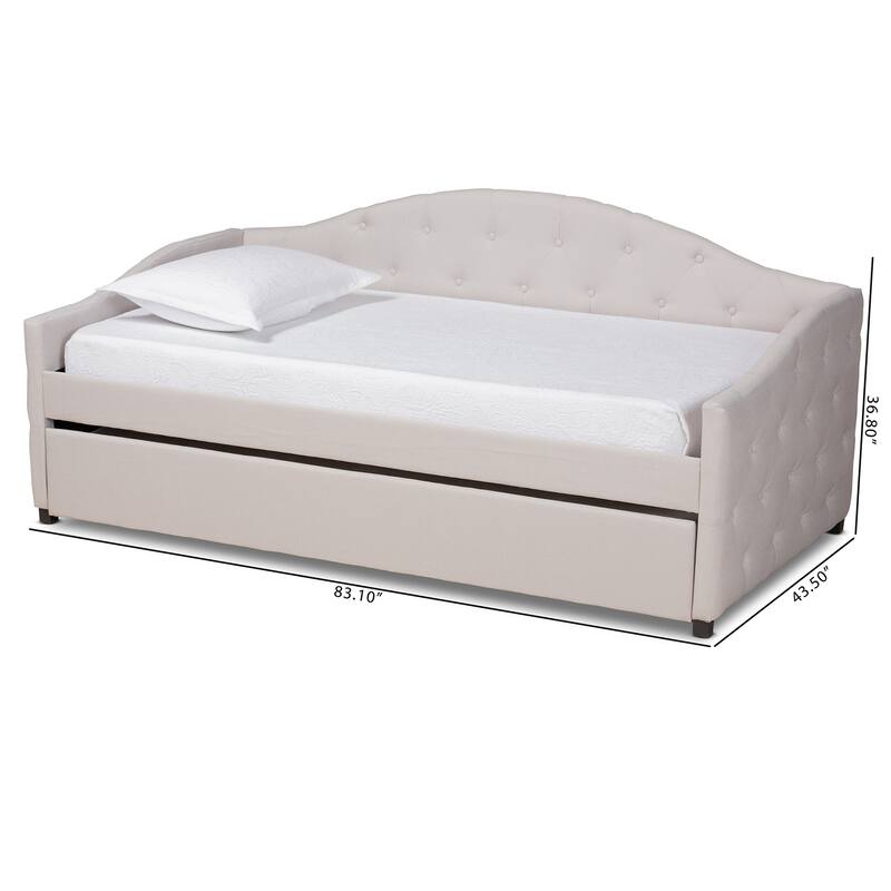 Becker Modern and Contemporary Transitional Daybed with Trundle