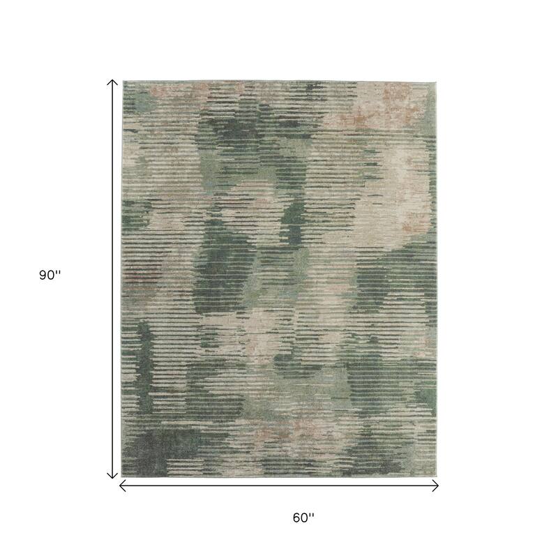 HomeRoots Abstract Industrial Rectangle Area Rug