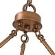 preview thumbnail 11 of 23, Artisan Antique Bronze Metal Drum Chandelier Light - Antique bronze