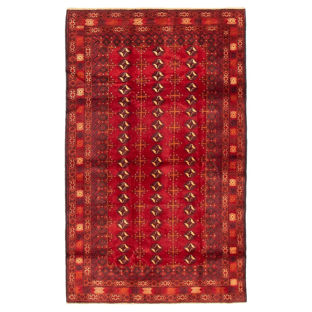 Teimani Red Rug 4'5" x 7'4" - 4'5 x 7'4