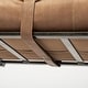 preview thumbnail 5 of 20, Jessie 55L x 16W Brown Leather Seat W/Black Metal Base Accent Bench - 55.0L x 16.0W x 19.0H