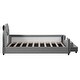 preview thumbnail 8 of 13, Twin Gray Velvet Upholstered Bed Frame Daybed with Hydraulic System