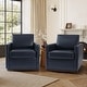 preview thumbnail 113 of 154, Set of 2 Modern Swivel Accent Armchairs Upholstered Arm Chairs