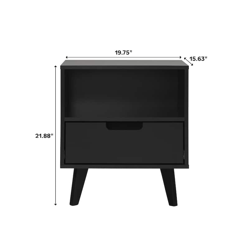 Middlebrook Designs Modern 1-Drawer Nightstand (Set of 2)