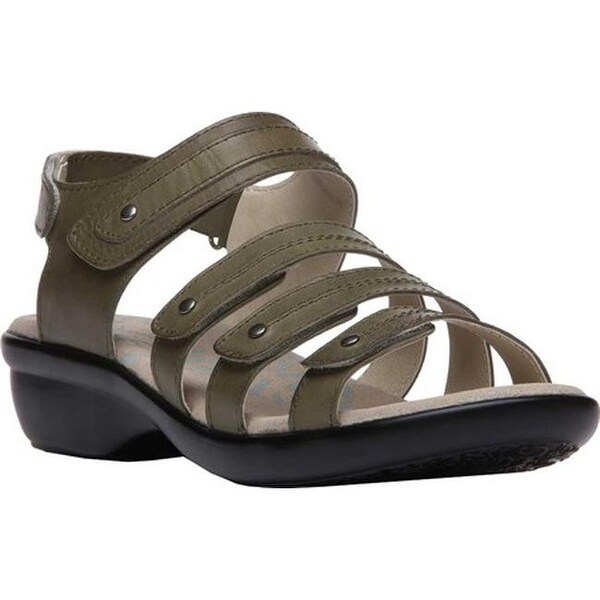 olive leather sandals