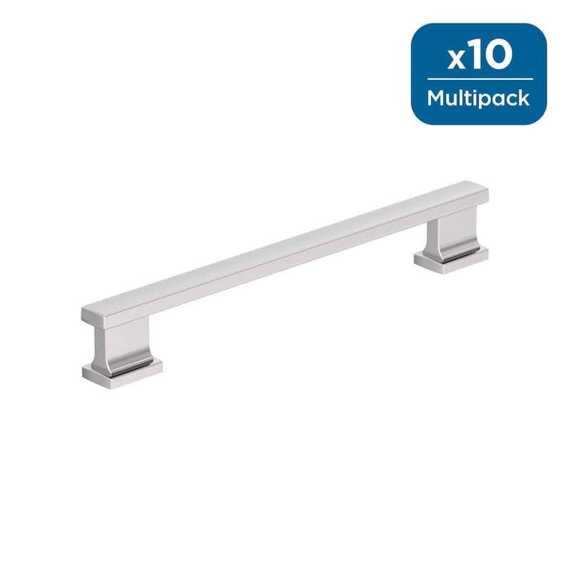 Amerock Triomphe Cabinet and Furniture Pull - 6-5/16 inch (160mm) Center-to-Center - Polished Chrome