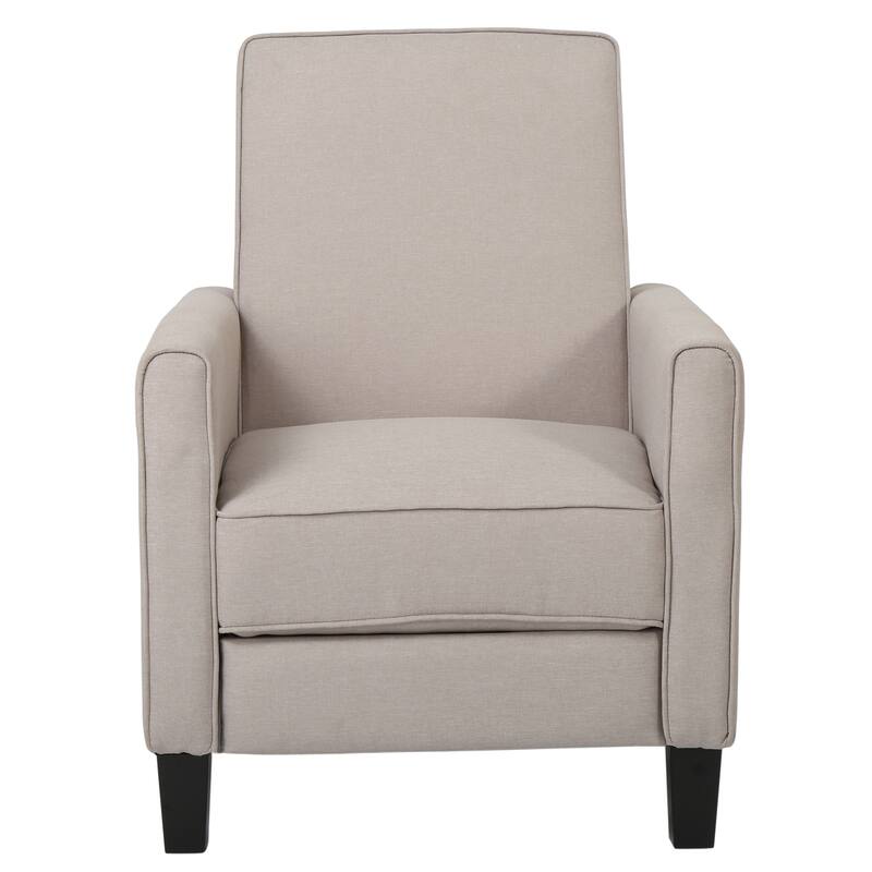 Roomfitters Fabric Push Back Chair for Elegant Home Decor, Navy Blue