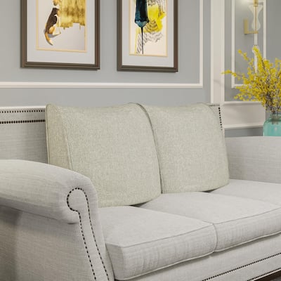 WOWMAX Back Support Pillow For Couch, Back Pillow For Sitting In Bed, Back Pillow For Couch Replacement, Beige