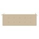 preview thumbnail 6 of 8, vidaXL Batavia Bench with Beige Cushion 59.1" Solid Teak Wood