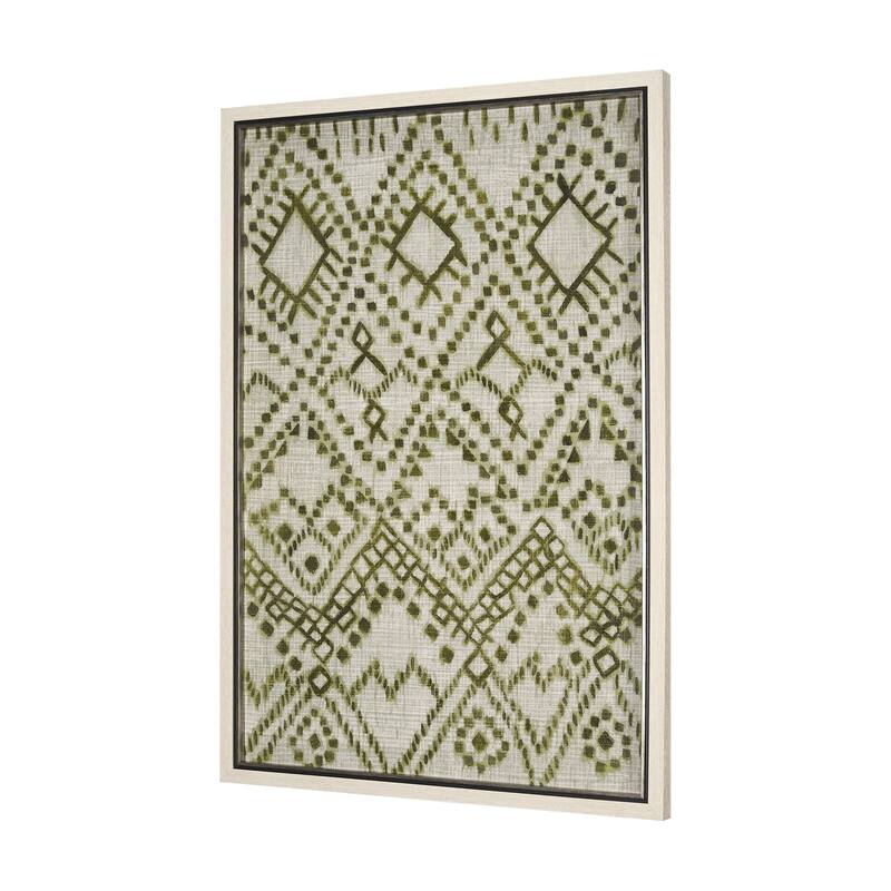 Story Teller II Olive Framed Art Print