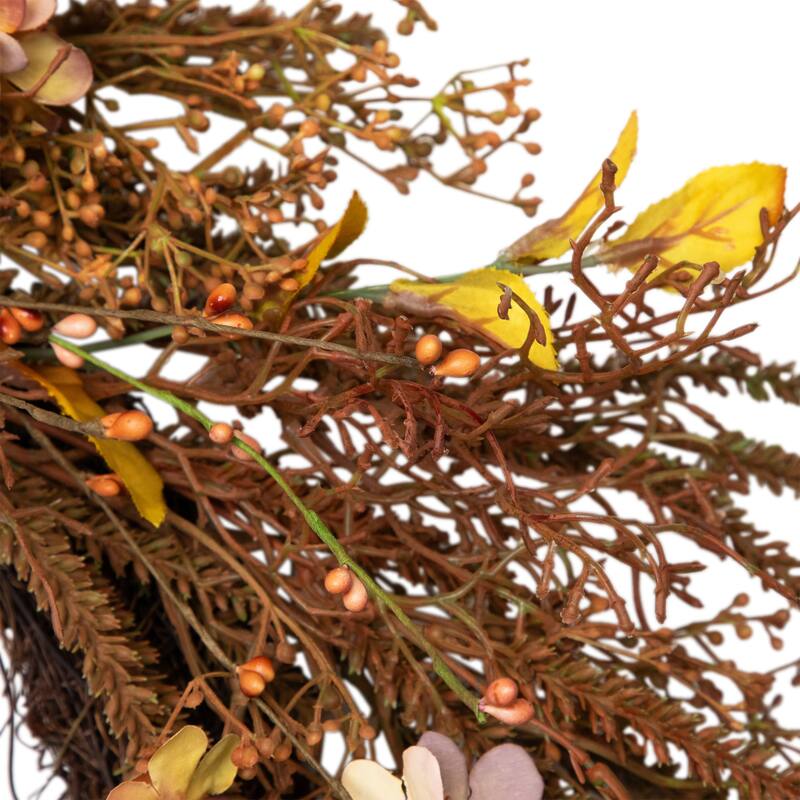 Fall Grass Autumn Harvest Artificial Wreath - 32"