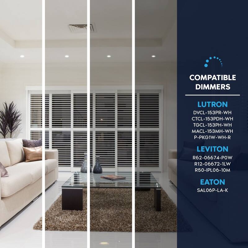 Luxrite 2 Inch LED Recessed Ceiling Light J-Box 8W 5CCT 660 Lumens Dimmable Wet Rated IC Rated ETL 12PK - 12 Pack