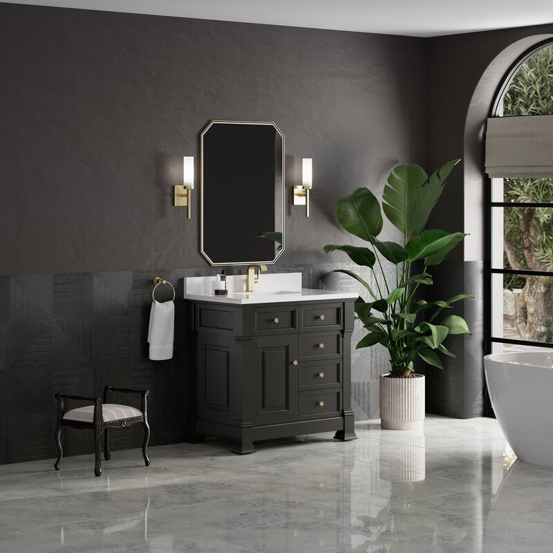 Brookfield 36" Single Vanity, Black Onyx