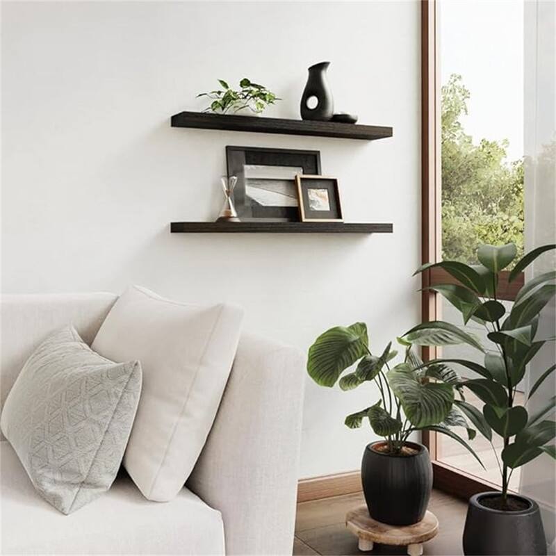 Floating Wall Shelves - 5.5"D x 15"W x 1.5"H