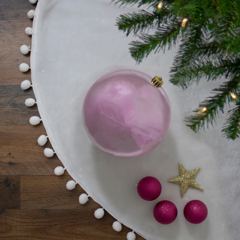 Shiny Bubblegum Pink Shatterproof Christmas Ball Ornament