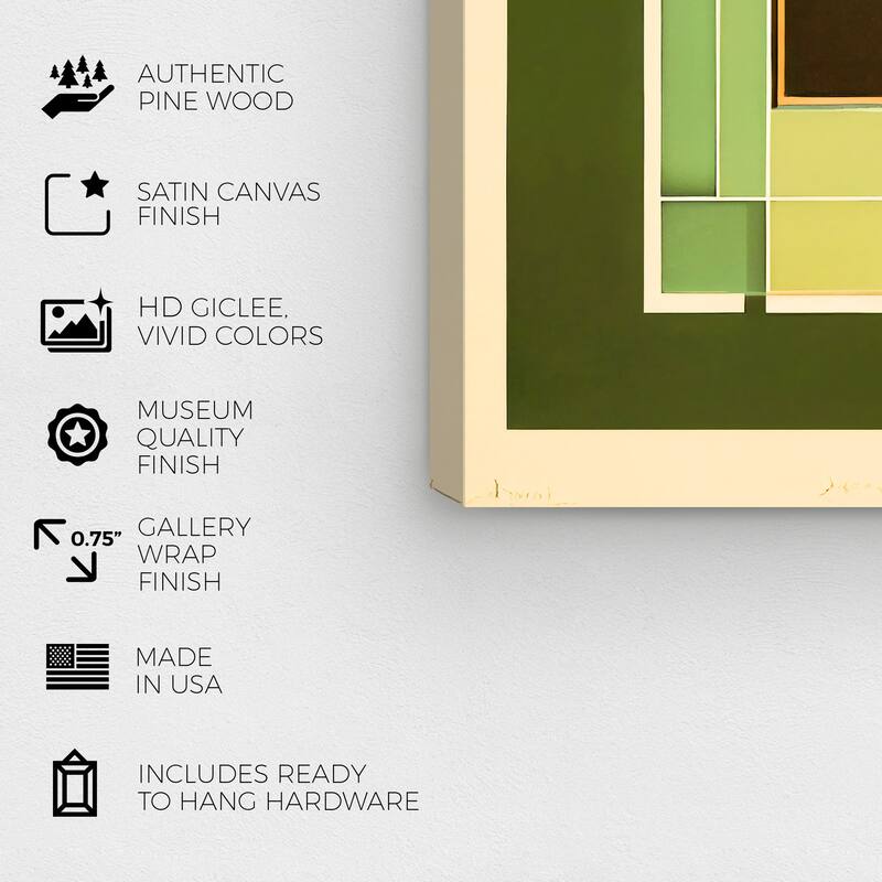 Wynwood Studio Abstract Nursery Floor Map Green and Modern & Contemporary Wall Art Canvas Print