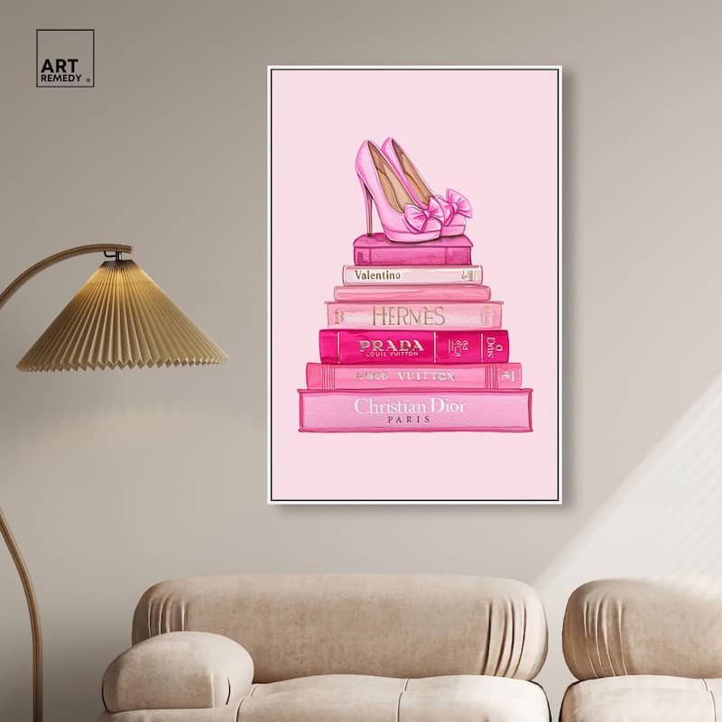 Fashion books in Pink Canvas by Art Remedy