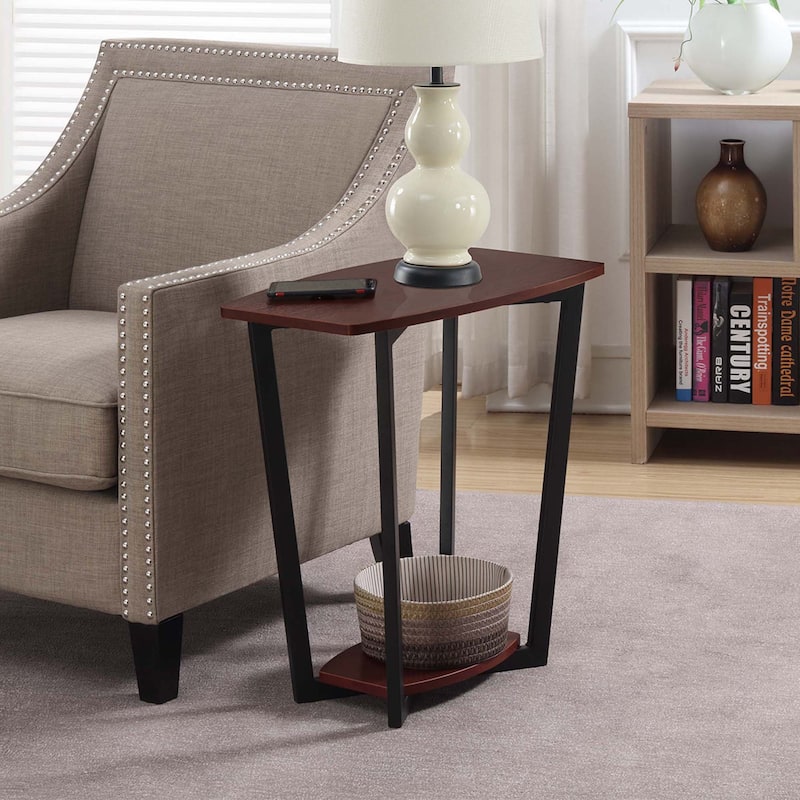 Convenience Concepts Graystone Chairside End Table with Shelf