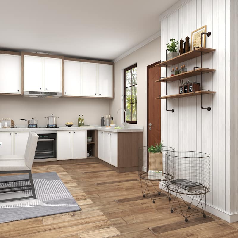 Bronze Metal Farmhouse Storage Cart with With Wheels