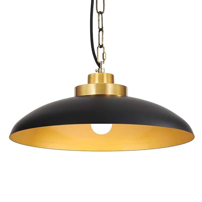 Farmhouse pendant light black and gold dining rooms light metal living rooms light