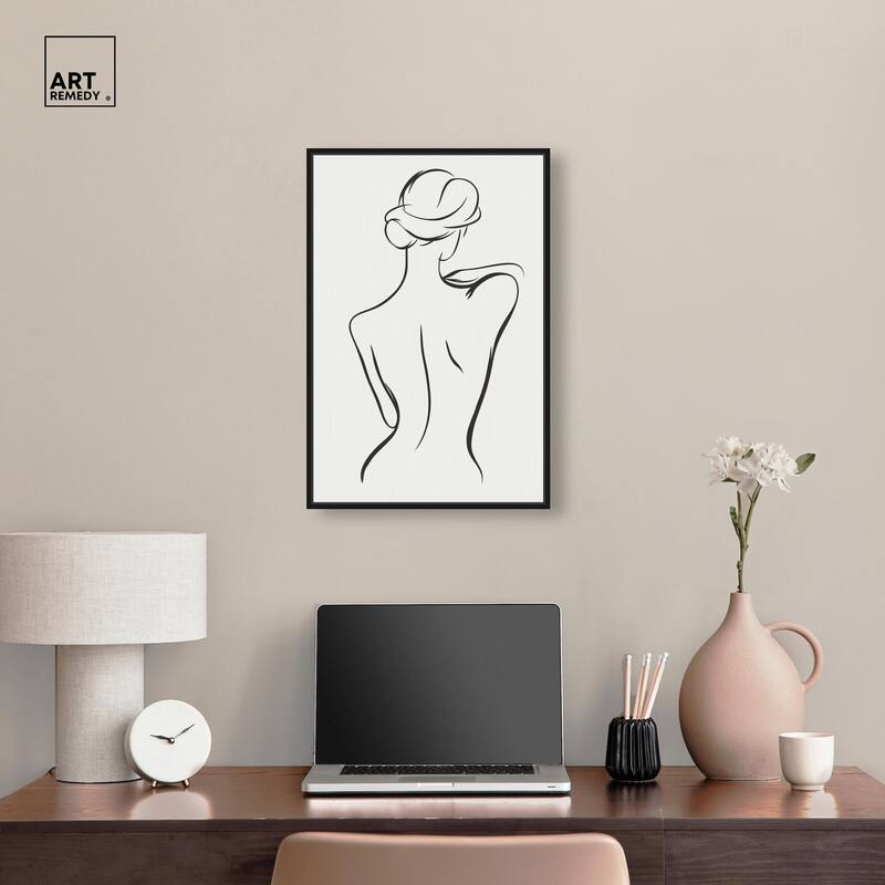 Woman in Contour III Canvas by Art Remedy