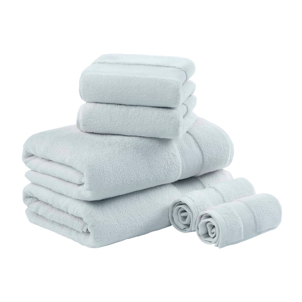 Madison Park Signature Turkish Cotton 6-piece Bath Towel Set - Light Blue