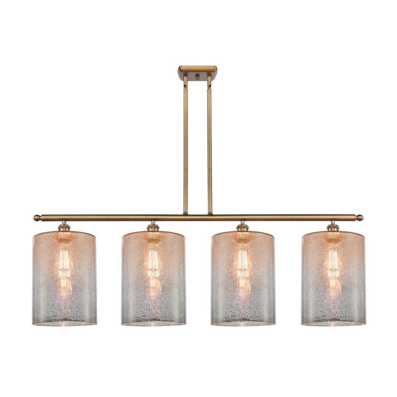 Innovations Lighting 516-4I-10-48-L Cobbleskill Linear Cobbleskill 4 - Brushed Brass / Mercury