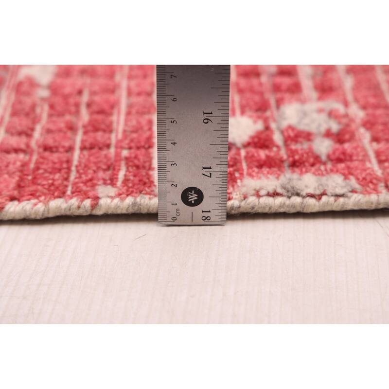 ECARPETGALLERY Hand Loomed Elysian Red Rug - 8'1 x 9'11