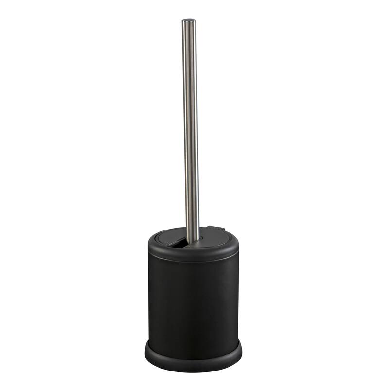 Bath Bliss 2 Pack Self Closing Lid Toilet Brush and Holder