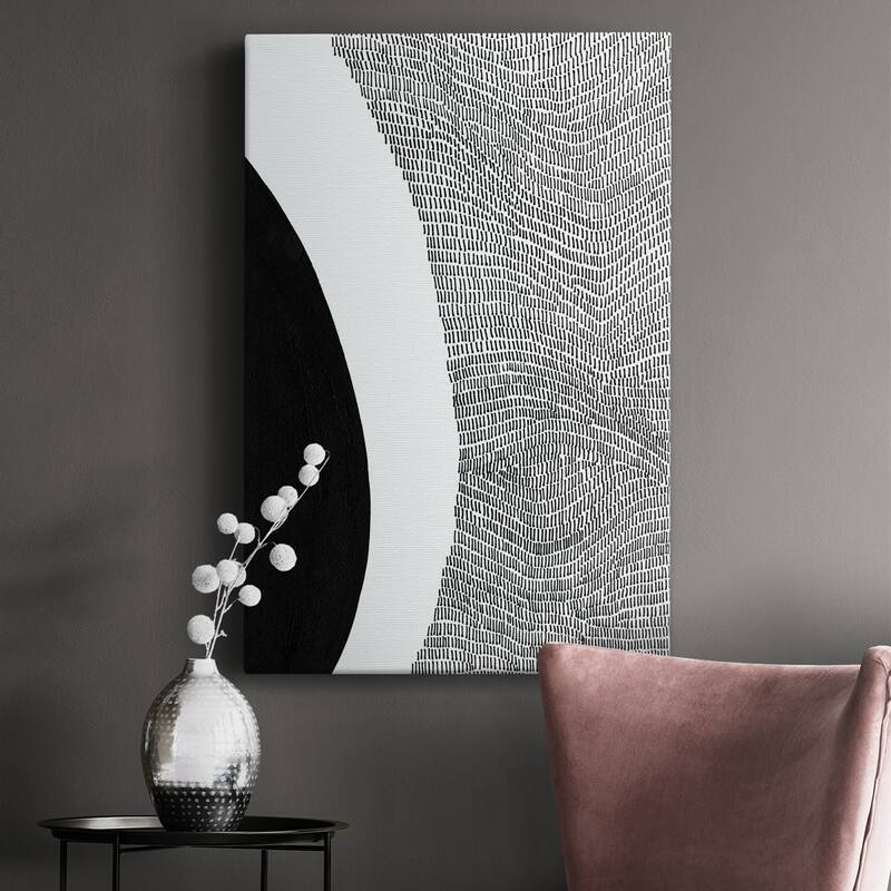Black & White Abstract II Premium Gallery Wrapped Canvas - Ready to Hang