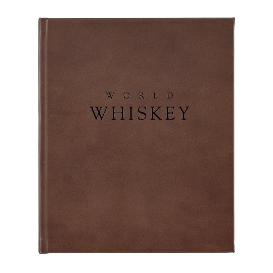 Graphic Image World Whiskey Coffee Table Book, Leather, Brown