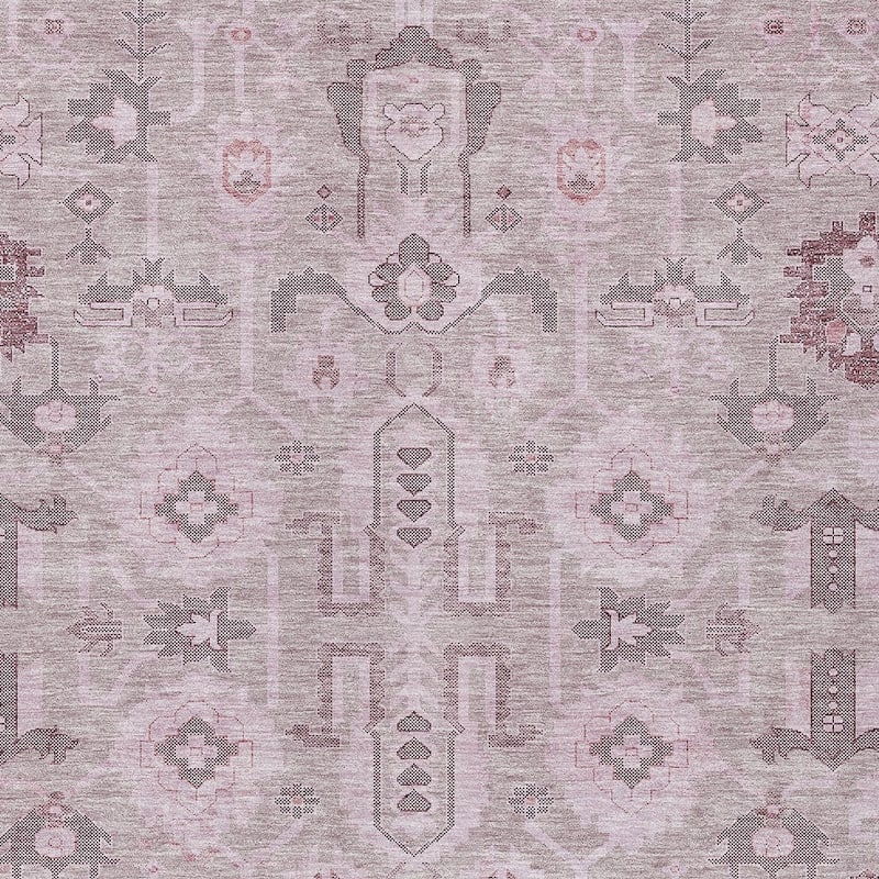 HomeRoots Oriental Traditional Rectangle Outdoor Rug