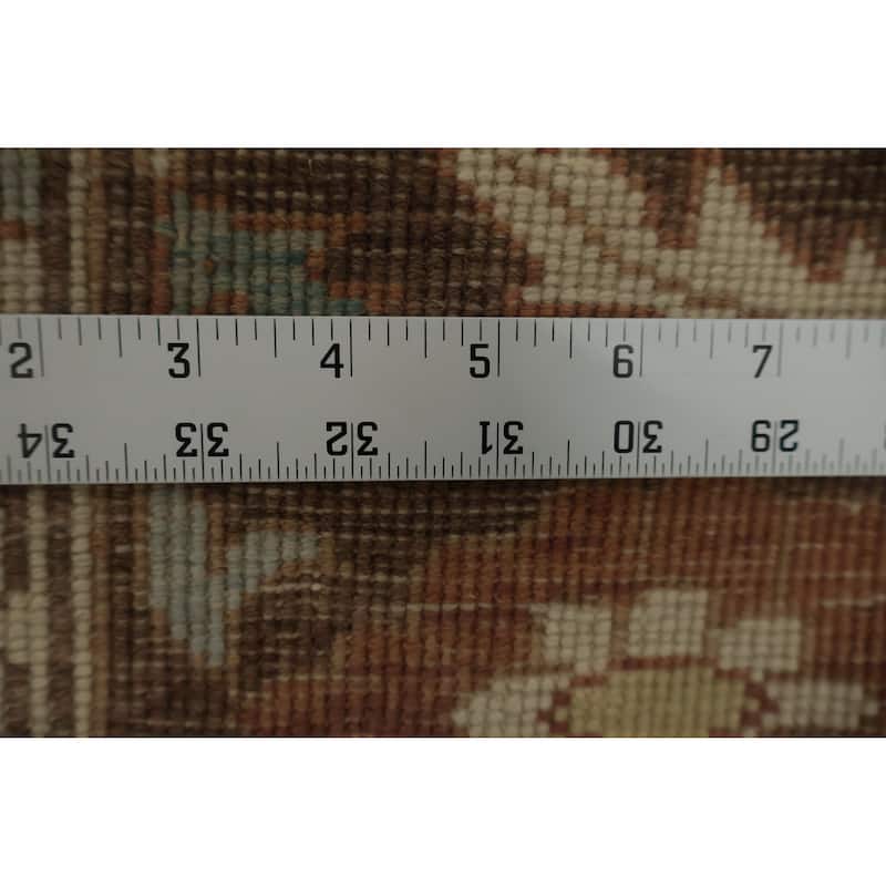 Hand Knotted Oriental 100% Wool Carpet Traditional All-Over Oranges & Rust Ziegler Area Rug - 10' 0'' X 6' 9''