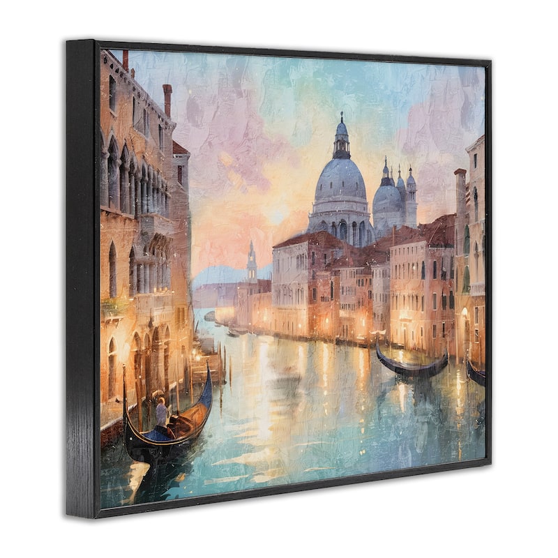 Stupell Scenic Venetian Canal Framed Giclee Art Design By Kim Allen