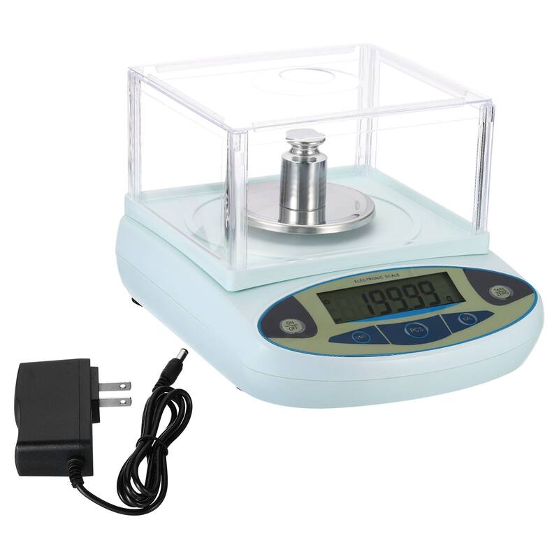 Lab Scale 300gx0.001g, High Precision Electronic Analytical Balance Sensitive - Light Blue