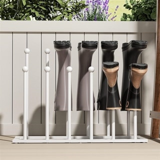 Free Standing Shoe Racks - White Metal Boot Rack - Bed Bath & Beyond ...