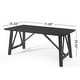 preview thumbnail 11 of 14, Fairgreens Farmhouse Wood Dining Table by Christopher Knight Home