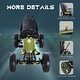 preview thumbnail 3 of 6, Adjustable Kids Pedal Go-Kart with Handbrake, Safe Tires & Smooth Steering - Green